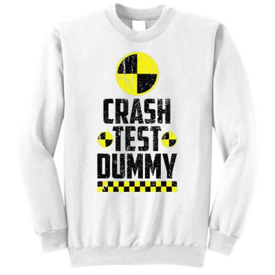 Crash Test Dummy Last Minute Costume Funny Halloween Sweatshirt