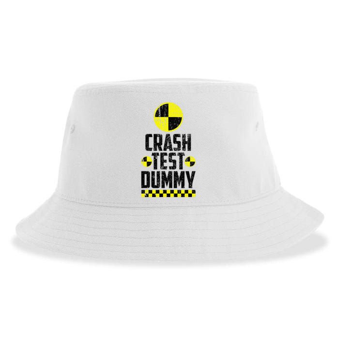 Crash Test Dummy Last Minute Costume Funny Halloween Sustainable Bucket Hat