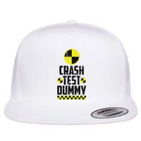 Crash Test Dummy Last Minute Costume Funny Halloween Flat Bill Trucker Hat