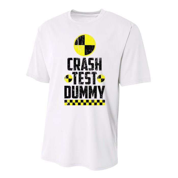 Crash Test Dummy Last Minute Costume Funny Halloween Performance Sprint T-Shirt