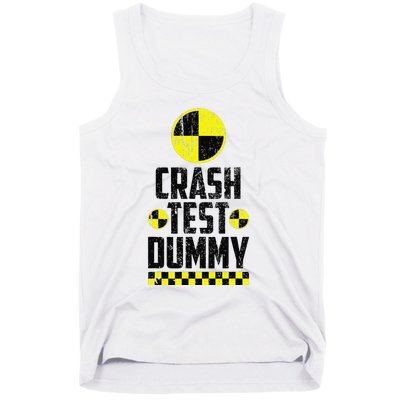 Crash Test Dummy Last Minute Costume Funny Halloween Tank Top