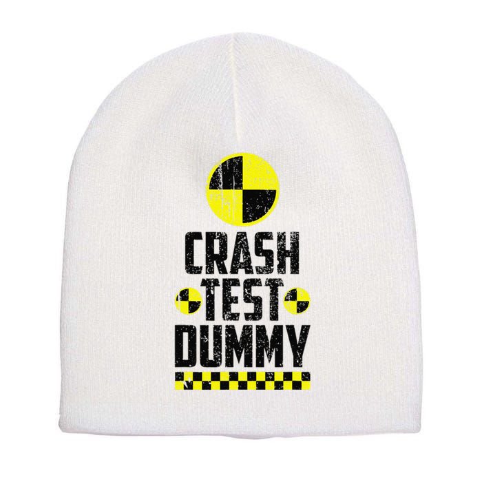 Crash Test Dummy Last Minute Costume Funny Halloween Short Acrylic Beanie