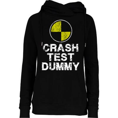 Crash Test Dummy Womens Funnel Neck Pullover Hood