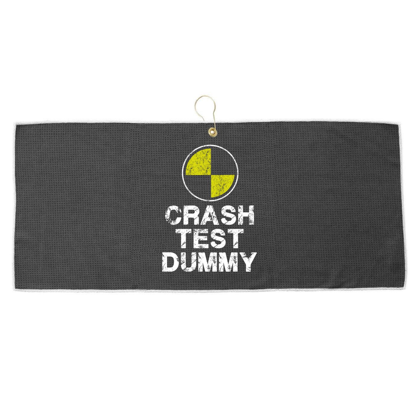 Crash Test Dummy Large Microfiber Waffle Golf Towel