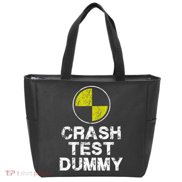 Crash Test Dummy Zip Tote Bag