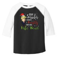 Christmas Trump Dear Santa Fake News Funny Xmas Toddler Fine Jersey T-Shirt