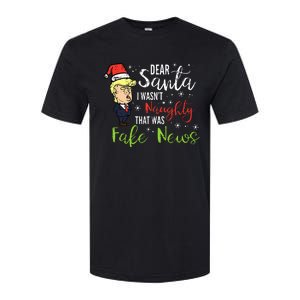 Christmas Trump Dear Santa Fake News Funny Xmas Softstyle CVC T-Shirt