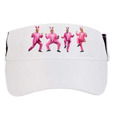 Cute Trump Dance Easter Day Bunny Funny Trump Easter Day Adult Drive Performance Visor