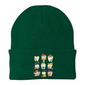 Cute Teeth Dental Squad Dental Assistant Thanksgiving Knit Cap Winter Beanie