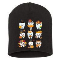 Cute Teeth Dental Squad Dental Assistant Thanksgiving Short Acrylic Beanie