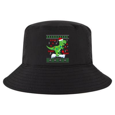 Christmas Tree Dinosaur Fa Ra Ra Rawr Rawr Trex Xmas Pajama Gift Cool Comfort Performance Bucket Hat
