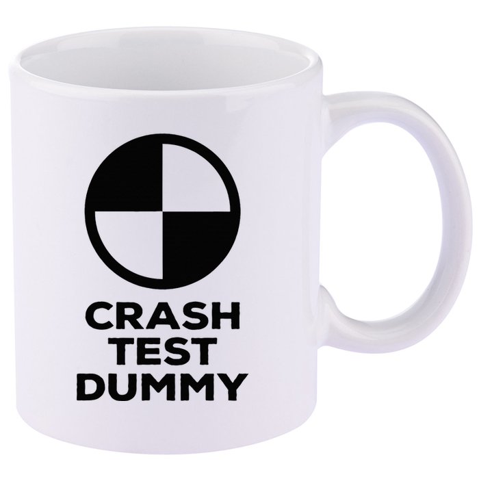 Crash Test Dummy Crash Test Dummy Costume 11oz C Handle Ceramic Mug