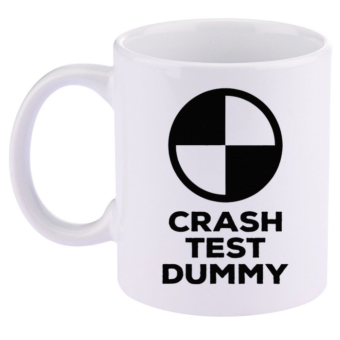 Crash Test Dummy Crash Test Dummy Costume 11oz C Handle Ceramic Mug