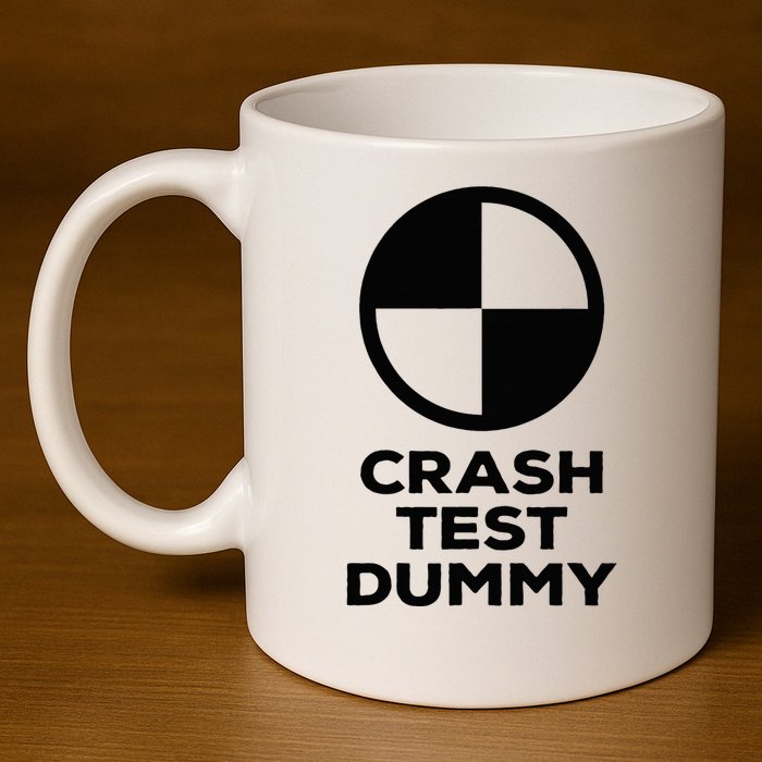 Crash Test Dummy Crash Test Dummy Costume 11oz C Handle Ceramic Mug