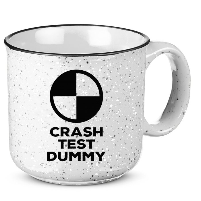 Crash Test Dummy Crash Test Dummy Costume 15oz Campfire Ceramic Mug