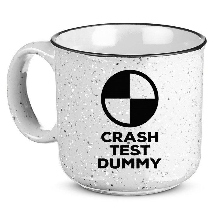 Crash Test Dummy Crash Test Dummy Costume 15oz Campfire Ceramic Mug