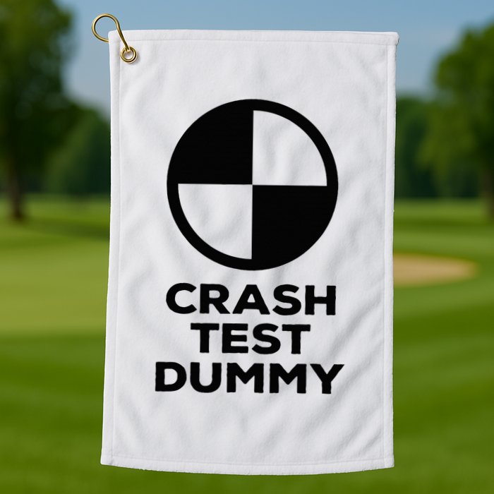 Crash Test Dummy Crash Test Dummy Costume Golf Towel