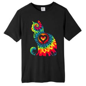 Cat Tie Dye Colorful Pet Mom Dad Lover Meow Tall Fusion ChromaSoft Performance T-Shirt