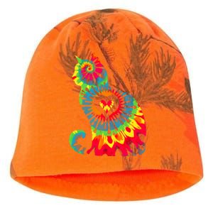 Cat Tie Dye Colorful Pet Mom Dad Lover Meow Kati - Camo Knit Beanie