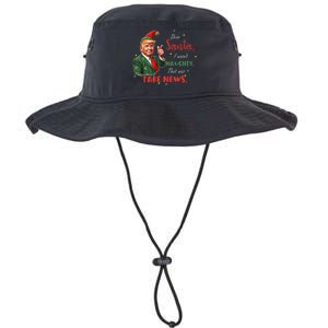 Christmas Trump Dear Santa Fake News Funny Xmas Trump 47 Legacy Cool Fit Booney Bucket Hat