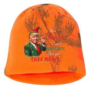 Christmas Trump Dear Santa Fake News Funny Xmas Trump 47 Kati - Camo Knit Beanie