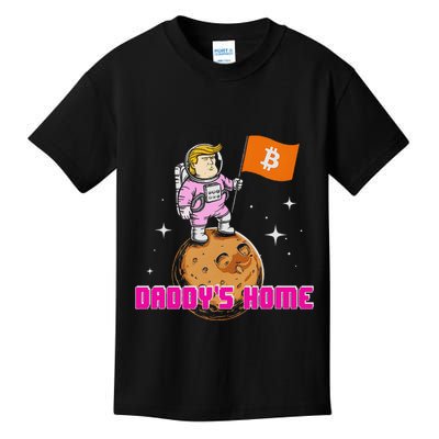 Cute Trump DaddyS Home Bitcoin Bullrun Humor Comeback Team Kids T-Shirt