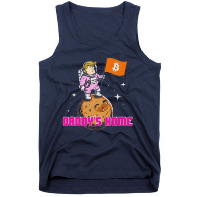 Cute Trump DaddyS Home Bitcoin Bullrun Humor Comeback Team Tank Top