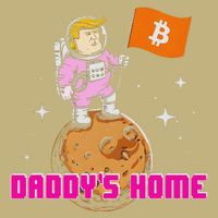 Cute Trump DaddyS Home Bitcoin Bullrun Humor Comeback Team Cooling Performance Crew T-Shirt