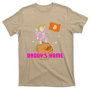 Cute Trump DaddyS Home Bitcoin Bullrun Humor Comeback Team T-Shirt