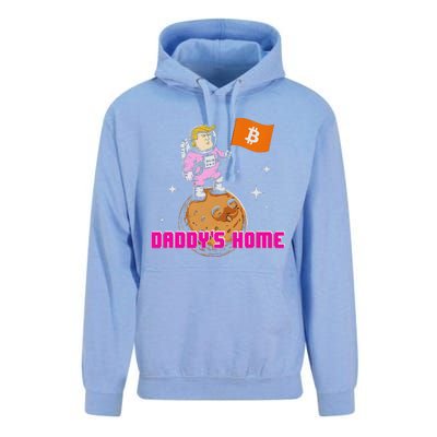 Cute Trump DaddyS Home Bitcoin Bullrun Humor Comeback Team Unisex Surf Hoodie