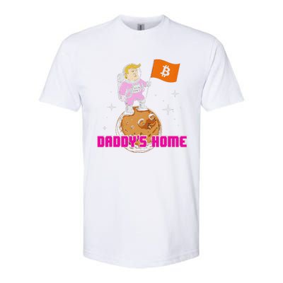 Cute Trump DaddyS Home Bitcoin Bullrun Humor Comeback Team Softstyle CVC T-Shirt