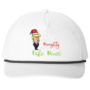 Christmas Trump Dear Santa Fake News Funny Xmas Snapback Five-Panel Rope Hat