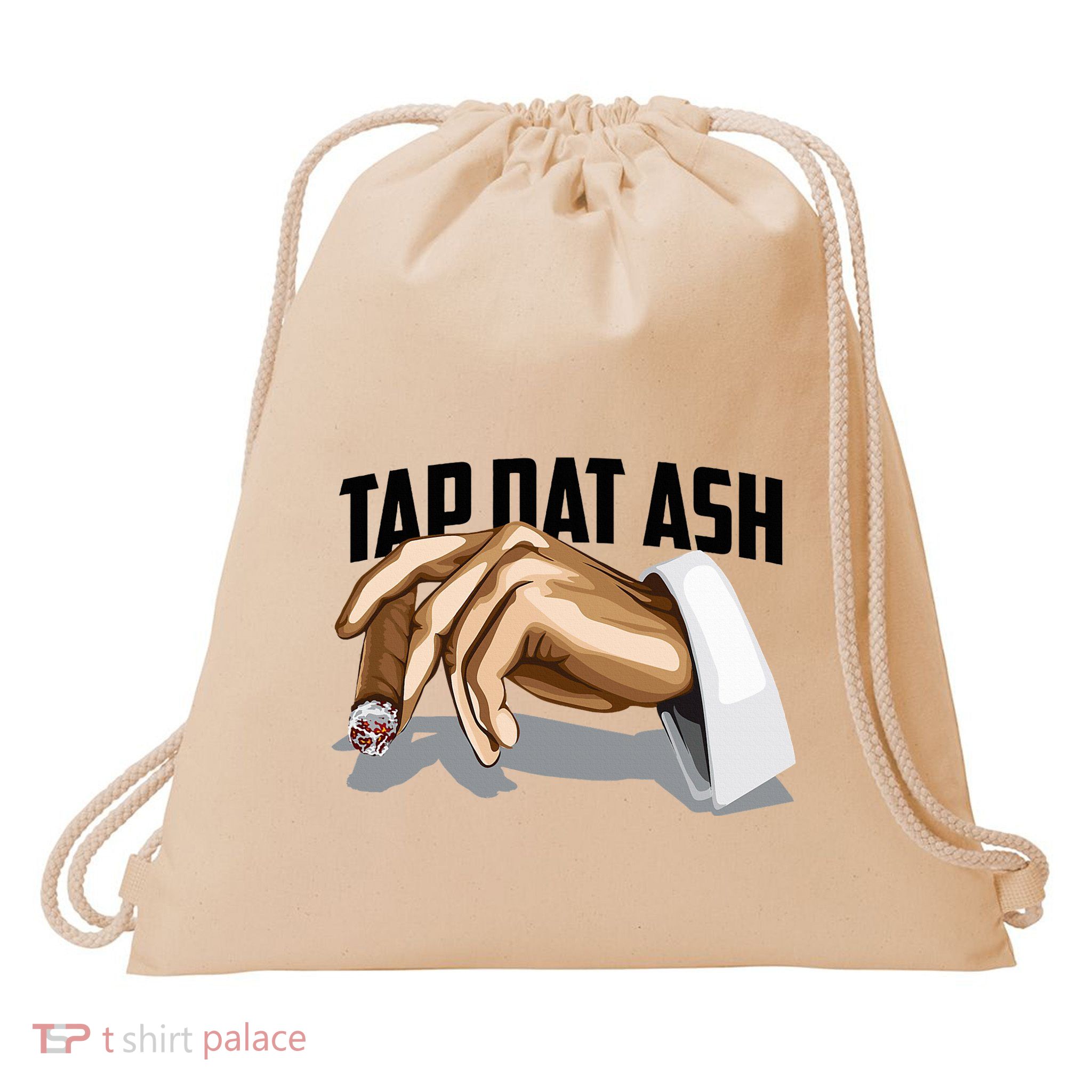 Cute Tap Dat Ash Cigarette Awesome Drawstring Bag