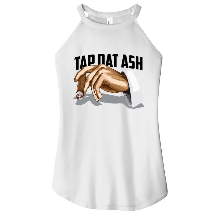 Cute Tap Dat Ash Cigarette Awesome Women's Perfect Tri Rocker Tank