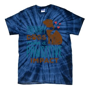 Cute Therapy Dogs Make A Pawsitive Impact Therapy Dog Team Tie-Dye T-Shirt