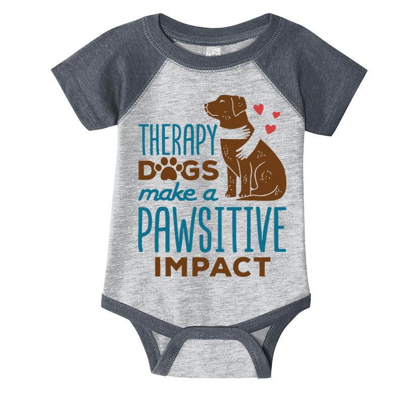 Cute Therapy Dogs Make A Pawsitive Impact Therapy Dog Team Infant Baby Jersey Bodysuit