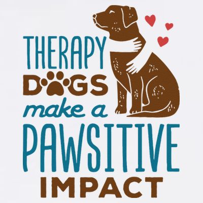 Cute Therapy Dogs Make A Pawsitive Impact Therapy Dog Team T-Shirt