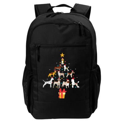 Christmas Tree Dogs Xmas Pet Dog Lover Navidad Santa Gift Backpack