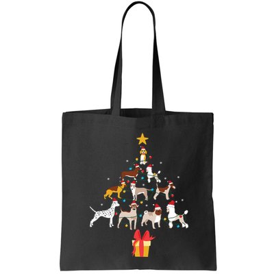 Christmas Tree Dogs Xmas Pet Dog Lover Navidad Santa Gift Bag