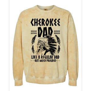 Cherokee Tribe Design For A Proud Cherokee Dad Colorblast Crewneck Sweatshirt