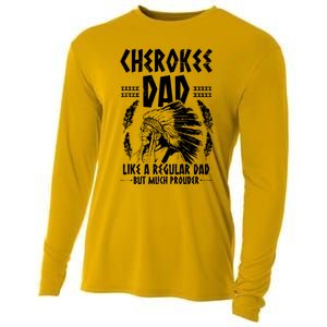 Cherokee Tribe Design For A Proud Cherokee Dad Cooling Performance Long Sleeve Crew