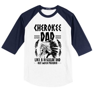 Cherokee Tribe Design For A Proud Cherokee Dad Baseball Sleeve Shirt