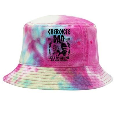 Cherokee Tribe Design For A Proud Cherokee Dad Tie-Dyed Bucket Hat