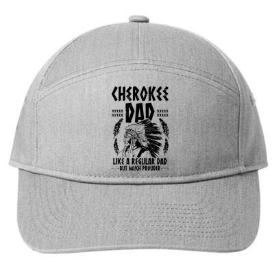 Cherokee Tribe Design For A Proud Cherokee Dad 7-Panel Snapback Hat