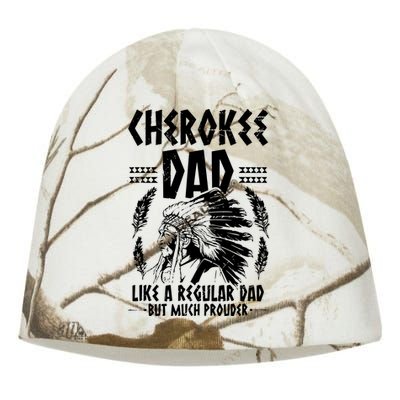 Cherokee Tribe Design For A Proud Cherokee Dad Kati - Camo Knit Beanie