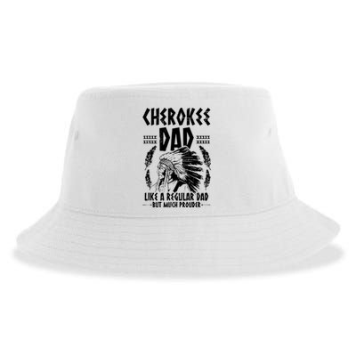 Cherokee Tribe Design For A Proud Cherokee Dad Sustainable Bucket Hat