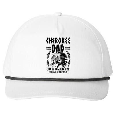 Cherokee Tribe Design For A Proud Cherokee Dad Snapback Five-Panel Rope Hat