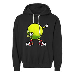 Cute Tennis Design Tennis Player Racket Sport Garment-Dyed Fleece Hoodie