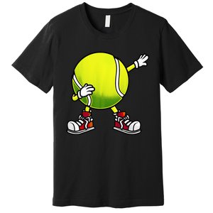 Cute Tennis Design Tennis Player Racket Sport Premium T-Shirt