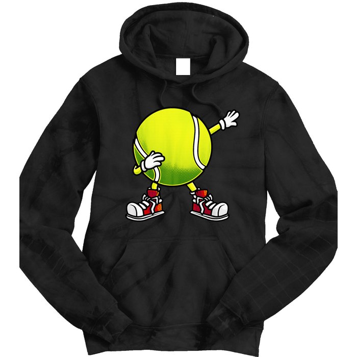 Cute Tennis Design Tennis Player Racket Sport Tie Dye Hoodie